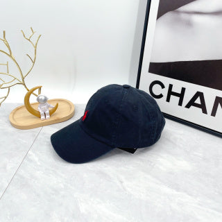 Ralph Lauren Hat Ink Navy Red Pony Soft-Crown Baseball Cap
