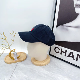 Ralph Lauren Hat Ink Navy Red Pony Soft-Crown Baseball Cap
