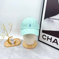 Ralph Lauren Hat Mint Green Blue Pony Soft-Crown Baseball Cap