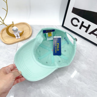 Ralph Lauren Hat Mint Green Blue Pony Soft-Crown Baseball Cap