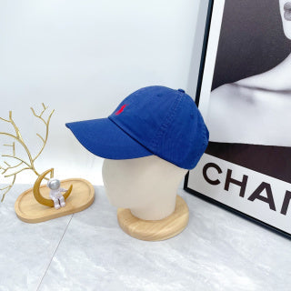 Ralph Lauren Hat Royal Blue Red Pony Low-Profile Baseball Cap