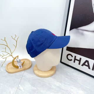Ralph Lauren Hat Royal Blue Red Pony Low-Profile Baseball Cap