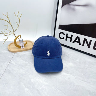 Ralph Lauren Hat Medium Blue White Pony Low-Crown Baseball Cap