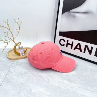Ralph Lauren Hat Coral Pink Blue Pony Low-Crown Baseball Cap