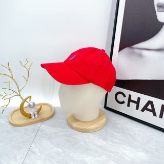 Ralph Lauren Hat Signal Red Blue Pony Low-Profile Baseball Cap