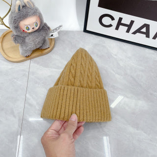 Ralph Lauren Hat Honey Tan Blue Pony Cable Knit Beanie