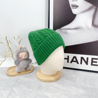 Ralph Lauren Hat Emerald Green Blue Pony Cable Rib Beanie