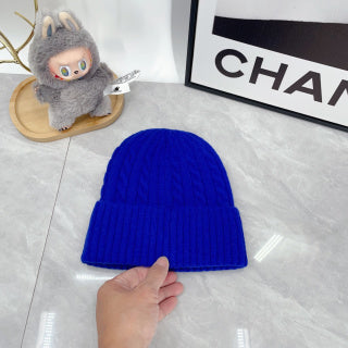 Ralph Lauren Hat Electric Blue Dark Pony Cable Rib Beanie