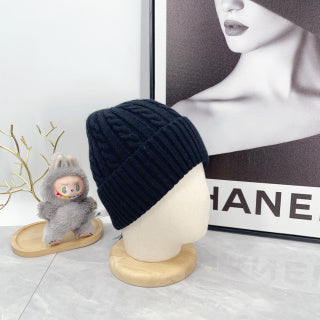 Ralph Lauren Hat Deep Navy Side Pony Textured Rib Beanie