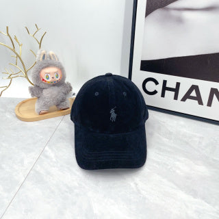Ralph Lauren Hat Deep Navy Tonal Pony Soft Texture Baseball Cap