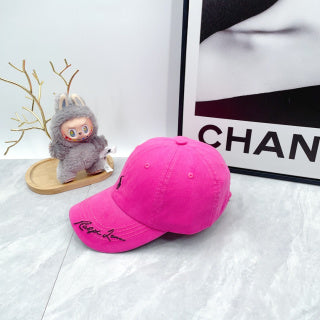 Ralph Lauren Hat Hot Pink Black Pony Script Brim Cap