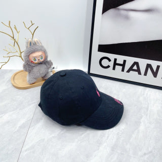 Ralph Lauren Hat Navy Pink Pony Script Brim Baseball Cap