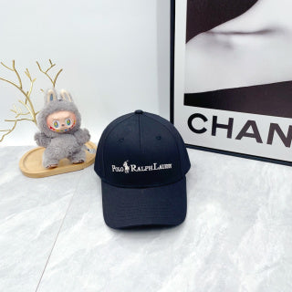 Ralph Lauren Hat Dark Navy Wordmark Embroidered Baseball Cap