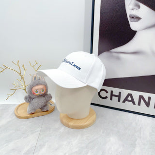 Ralph Lauren Hat White Blue Wordmark Embroidered Baseball Cap