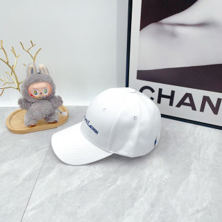 Ralph Lauren Hat White Blue Wordmark Embroidered Baseball Cap