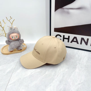 Ralph Lauren Hat Beige Wordmark Embroidered Baseball Cap