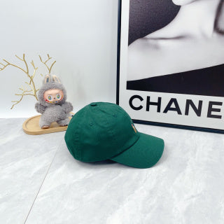 Ralph Lauren Hat Classic Green Baseball Cap with Front Polo Bear Embroidery