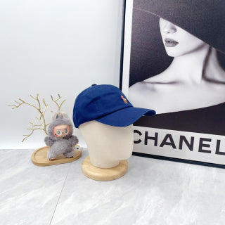 Ralph Lauren Hat Cobalt Blue Baseball Cap with Front Polo Bear Embroidery
