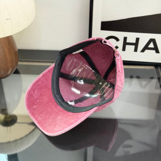 Ralph Lauren Hat Washed Rose Pink Baseball Cap with White Pony Embroidery