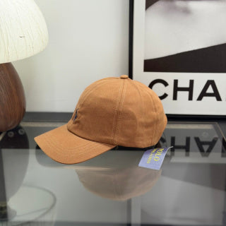 Ralph Lauren Hat Caramel Tan Baseball Cap with Navy Pony Embroidery