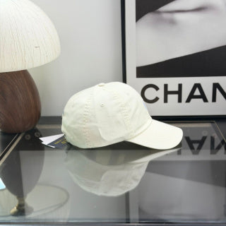 Ralph Lauren Hat Ivory Baseball Cap with Light Blue Pony Embroidery