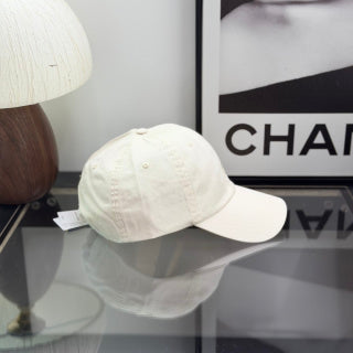 Ralph Lauren Hat Off-White Baseball Cap with Tonal Pony Embroidery