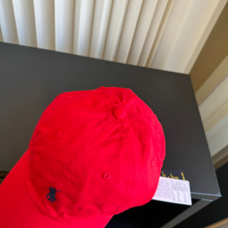 Ralph Lauren Hat True Red Dark Navy Pony Casual Baseball Cap