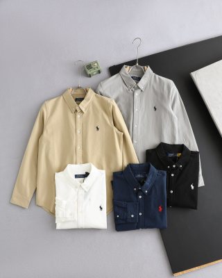 Ralph Lauren Shirt Oxford Washed Long Sleeve Casual Shirt
