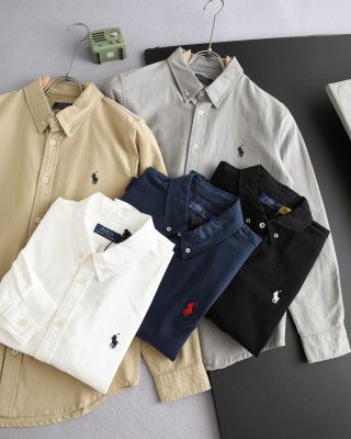 Ralph Lauren Shirt Oxford Washed Long Sleeve Casual Shirt