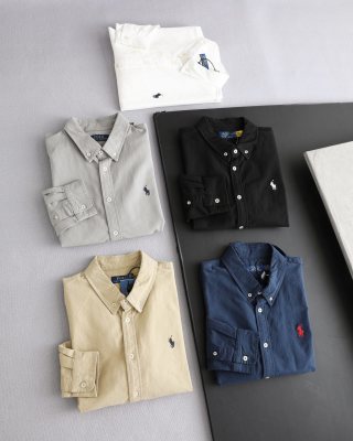 Ralph Lauren Shirt Oxford Washed Long Sleeve Casual Shirt