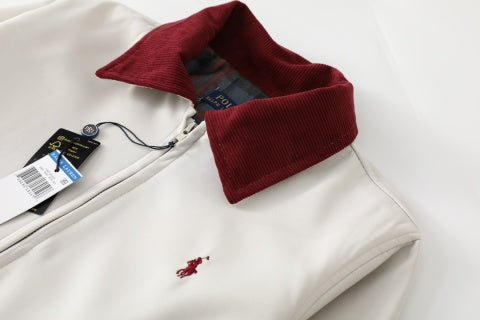 Ralph Lauren Outerwear Contrast Collar Cotton Harrington Jacket