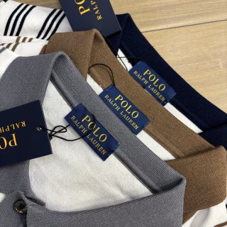 Ralph Lauren Vertical Stripe Ice Silk Knit Polo Shirt