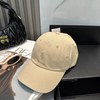 Ralph Lauren Hat Beige Tonal Pony Classic Baseball Cap