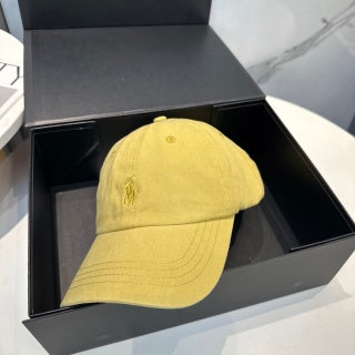 Ralph Lauren Hat Golden Yellow Tonal Pony Classic Cap
