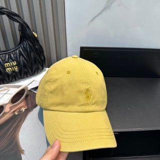 Ralph Lauren Hat Golden Yellow Tonal Pony Classic Cap