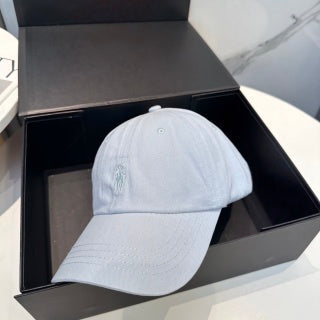 Ralph Lauren Hat Light Blue Tonal Pony Baseball Cap