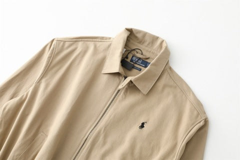 Ralph Lauren Outerwear Oversized Cotton Vintage Zip Jacket