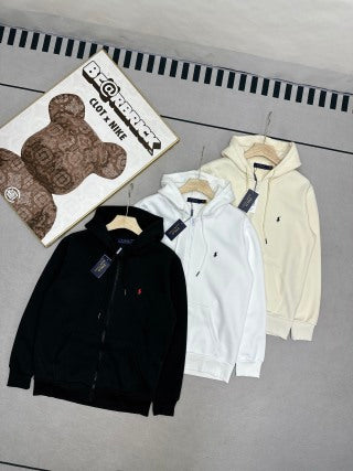 Ralph Lauren Essential Outerwear Hooded Full Zip Sweatshirt Jacket