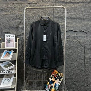 Ralph Lauren Shirt Satin Classic Button Down Long Sleeve Shirt