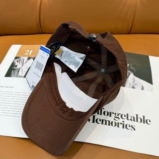 Ralph Lauren Hat Chestnut Brown Multicolor Pony Baseball Cap