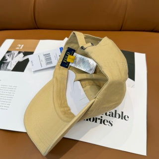 Ralph Lauren Hat Pale Yellow Multicolor Pony Baseball Cap