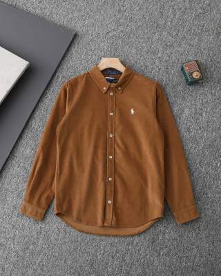 Ralph Lauren Shirt Unisex Corduroy Long Sleeve Button-Up