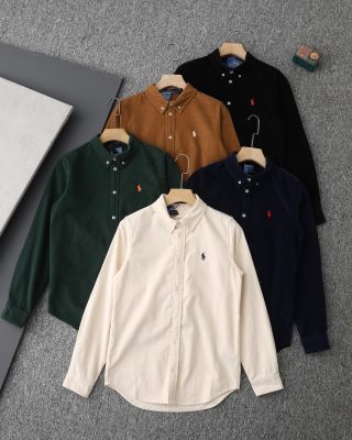 Ralph Lauren Shirt Unisex Corduroy Long Sleeve Button-Up