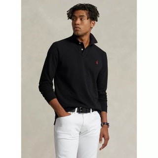 Ralph Lauren Classic Fit Cotton Piqué Long Sleeve Polo Shirt