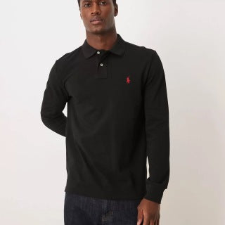 Ralph Lauren Classic Fit Cotton Piqué Long Sleeve Polo Shirt