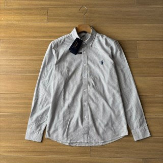 Ralph Lauren Shirt Washed Stripe Long Sleeve Casual Shirt