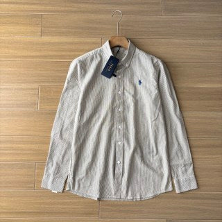 Ralph Lauren Shirt Washed Stripe Long Sleeve Casual Shirt