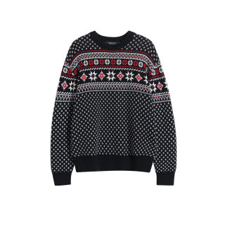 Ralph Lauren Fair Isle Pattern Wool Blend Sweater