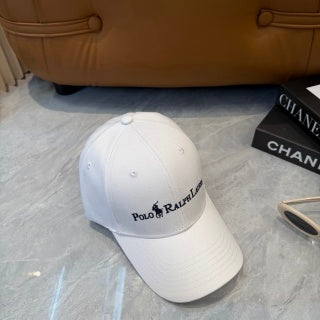 Ralph Lauren Hat White Baseball Cap with Front Polo Ralph Lauren Wordmark