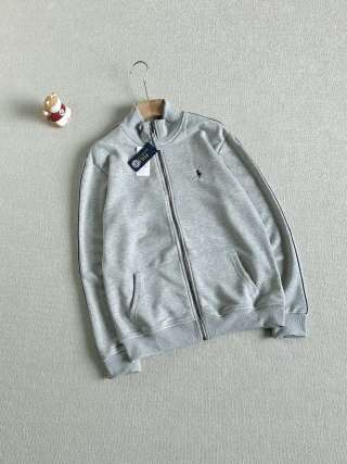 Ralph Lauren Outerwear Cotton French Terry Stand-Collar Zip Jacket